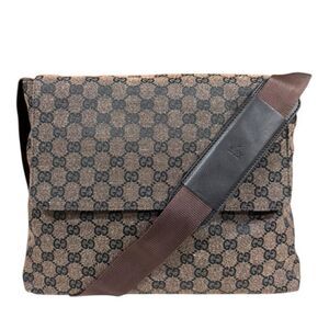 Gucci GG Canvas Shoulder Bag GG Canvas 272351 Brown Women's Gucci Used Gucci